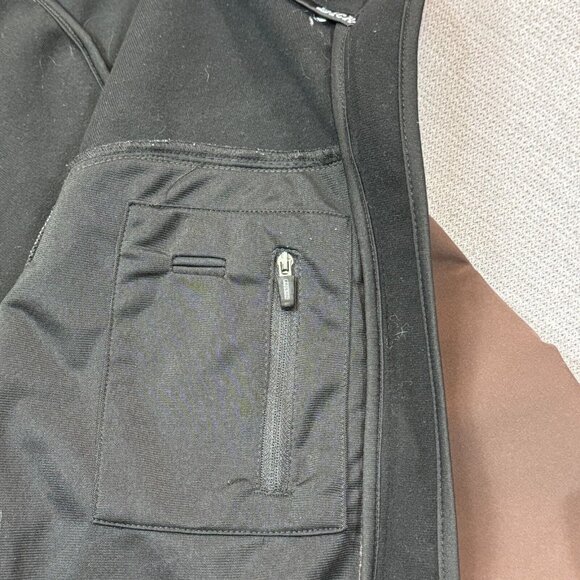 Dickies Womens Brown Pink Plaid Full Zip Jacket Long Sleeve Collar Zip Size L - Picture 9 of 16